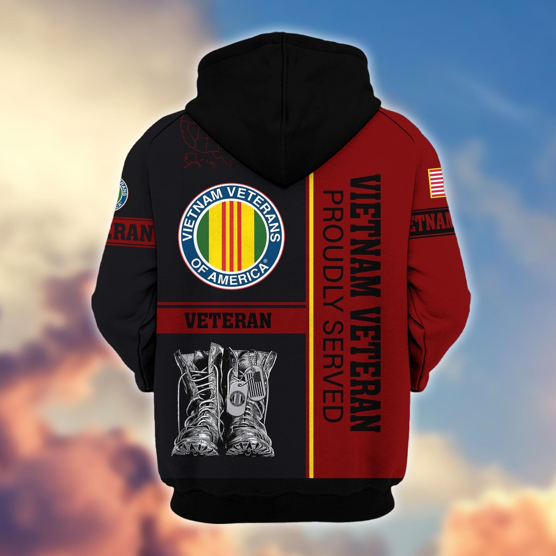 U.S. Veteran Zip Hoodie | Patriotic Gift