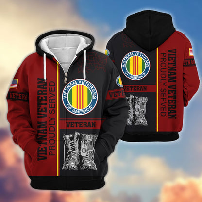 U.S. Veteran Zip Hoodie | Patriotic Gift