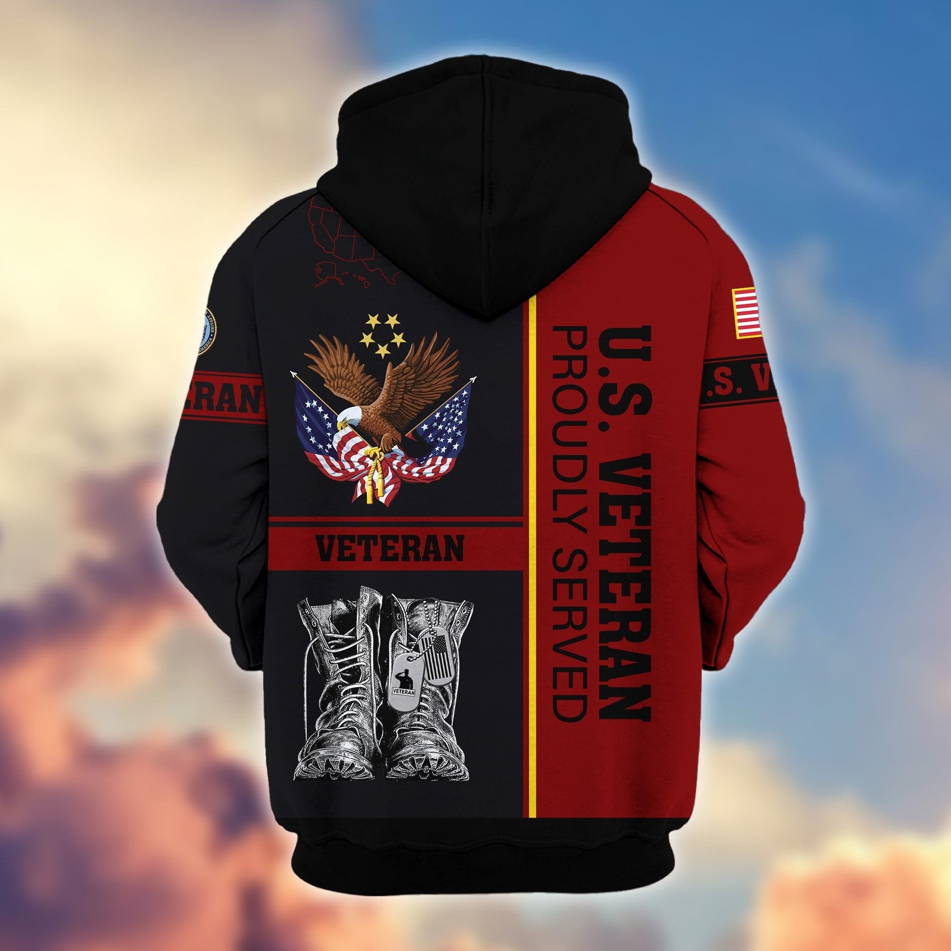 U.S. Veteran Zip Hoodie | Patriotic Gift