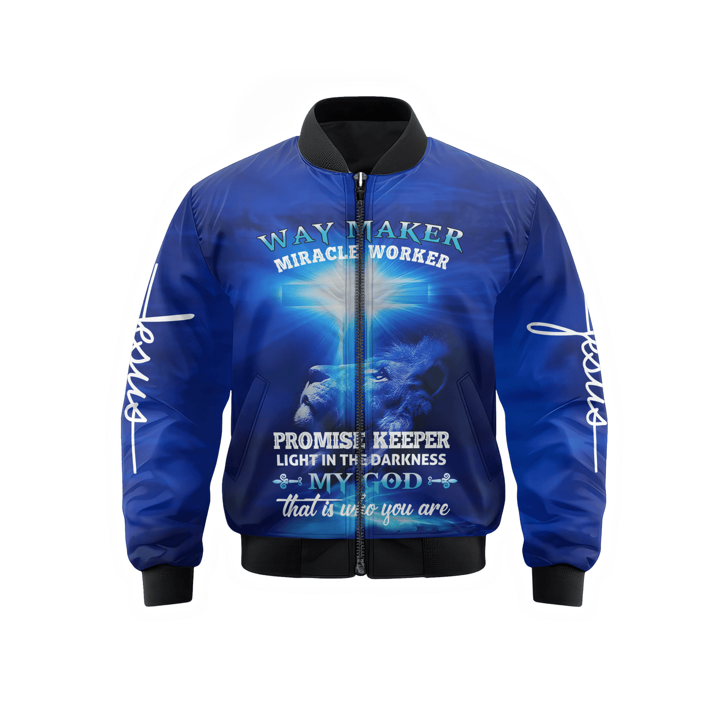 Lion of Judah "Way Maker" Zip Hoodie | Christian Gift