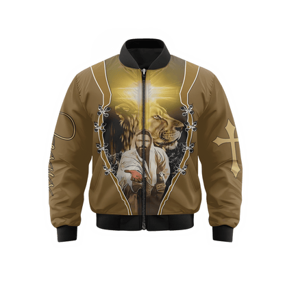 He Leads Me Faith Zip Hoodie | Christian Gift