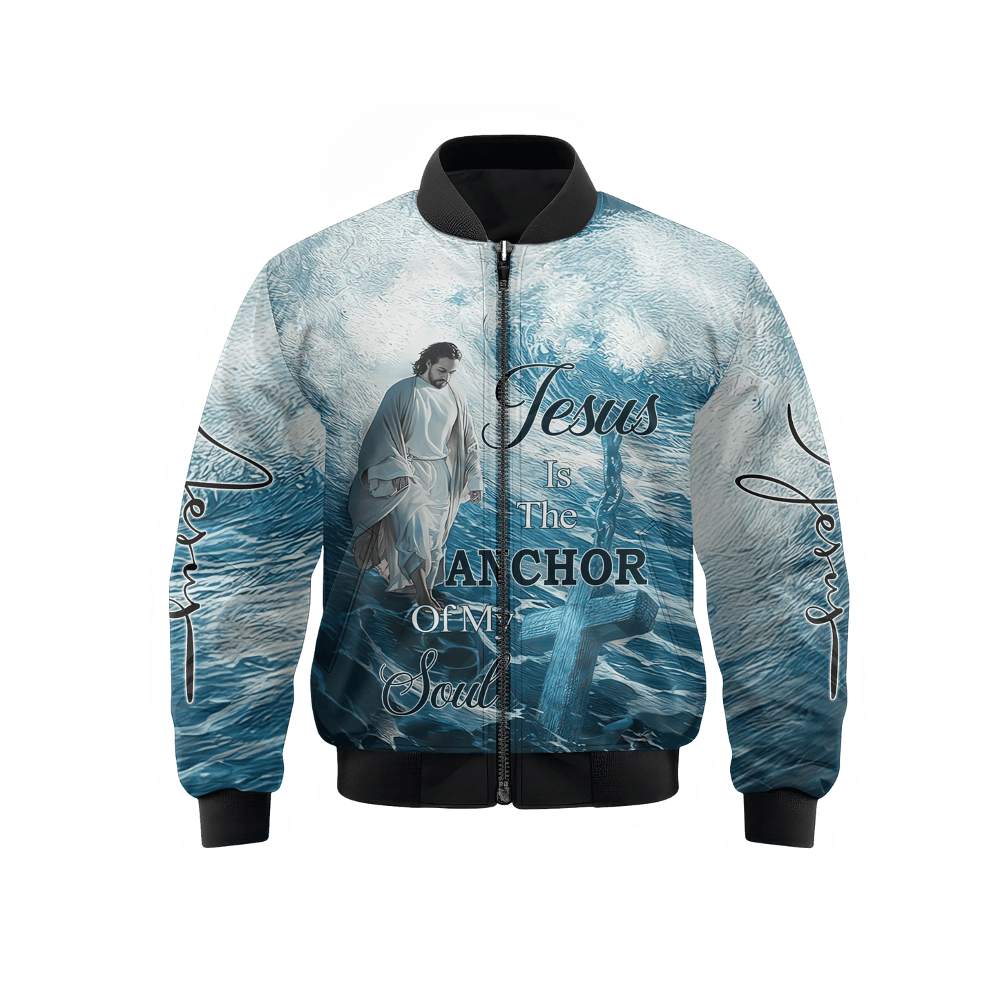 Jesus Is The Anchor Of My Soul Zip Hoodie | Christian Gift
