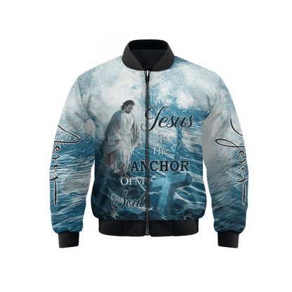 Jesus Is The Anchor Of My Soul Zip Hoodie | Christian Gift