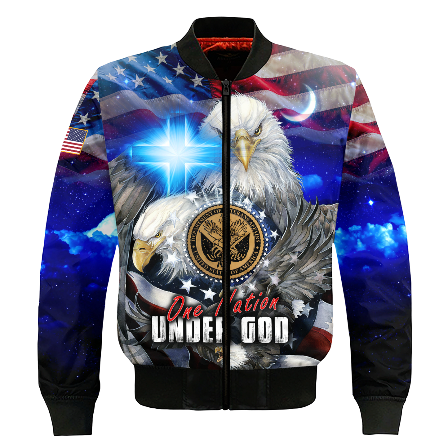 One nation under God- All Over Prints Hoodie Shirt | Christian Gift