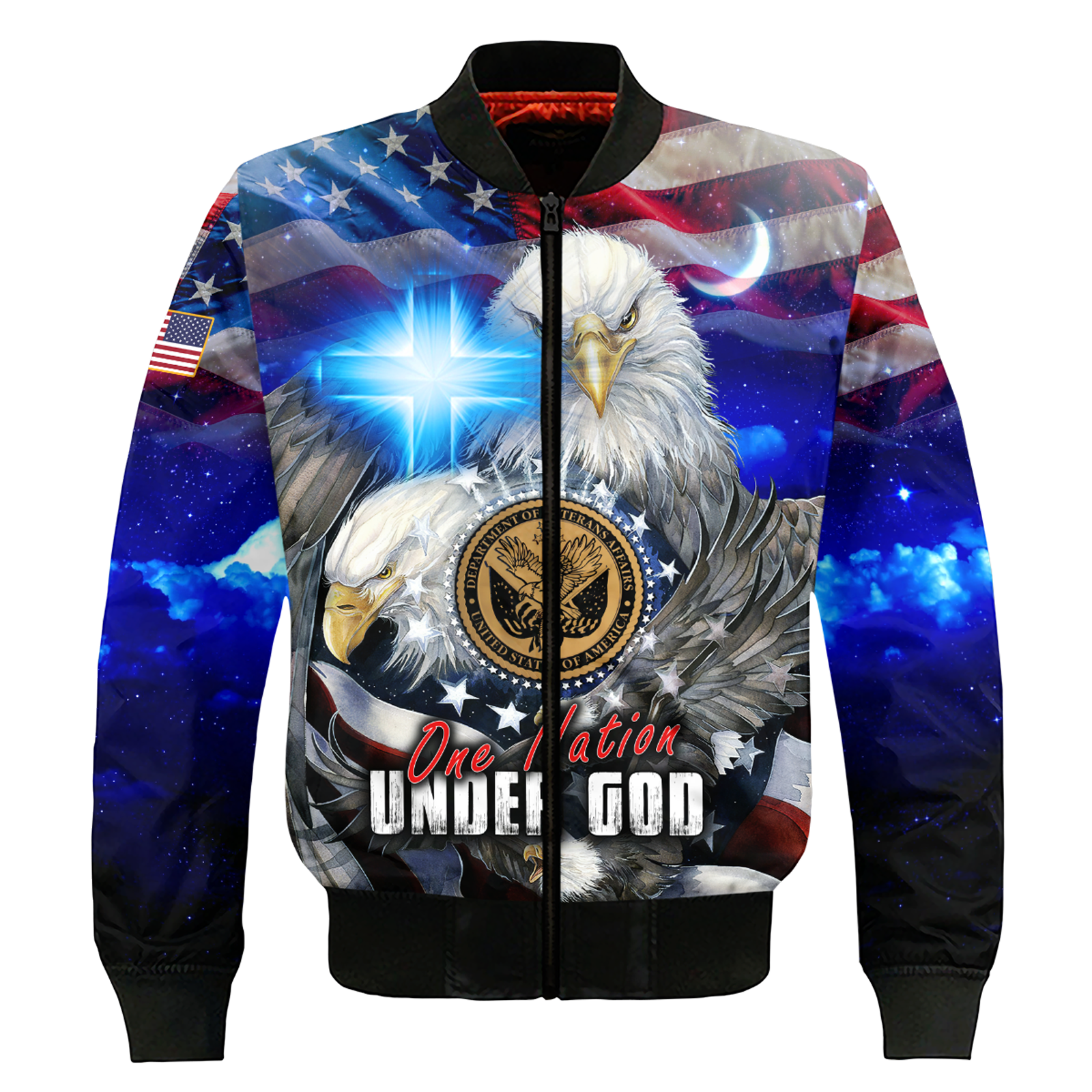 One nation under God- All Over Prints Hoodie Shirt | Christian Gift