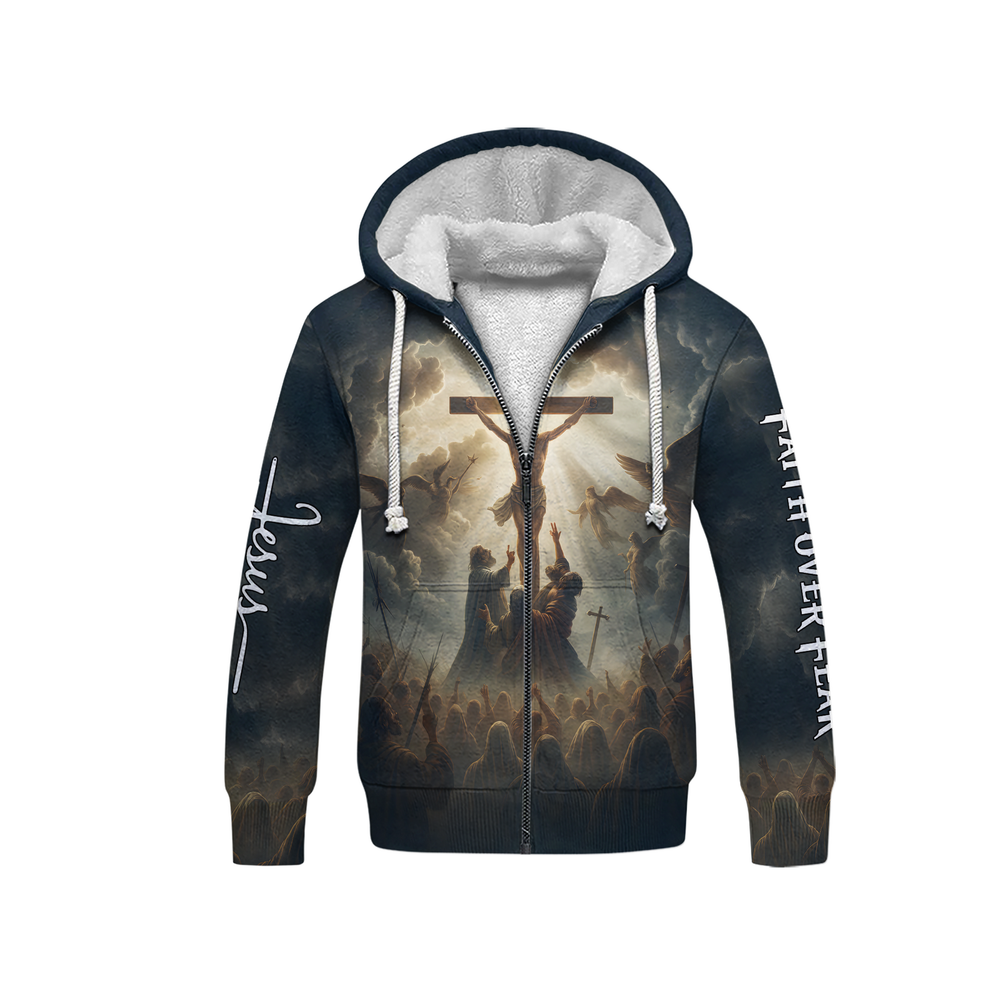 Cross Zip Hoodie | Christian Gift