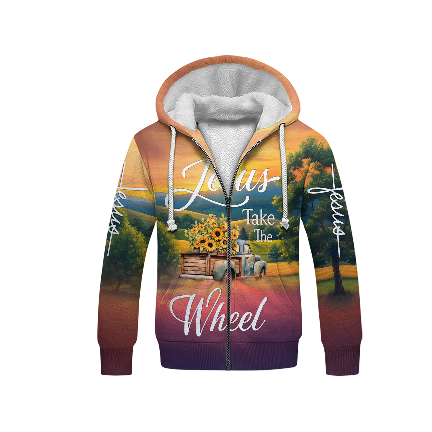 Jesus Zip Hoodie | Christian Gift