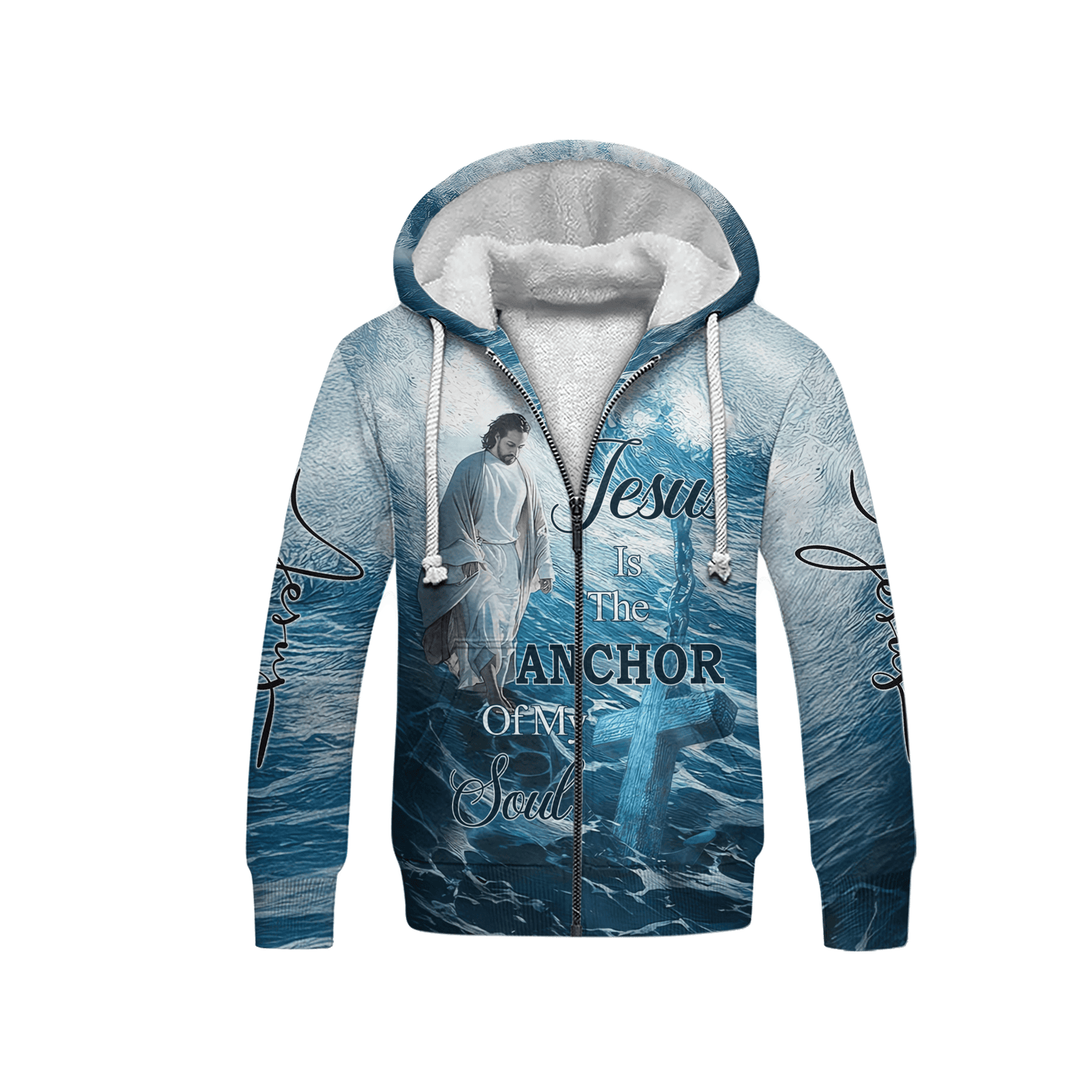 Jesus Is The Anchor Of My Soul Zip Hoodie | Christian Gift