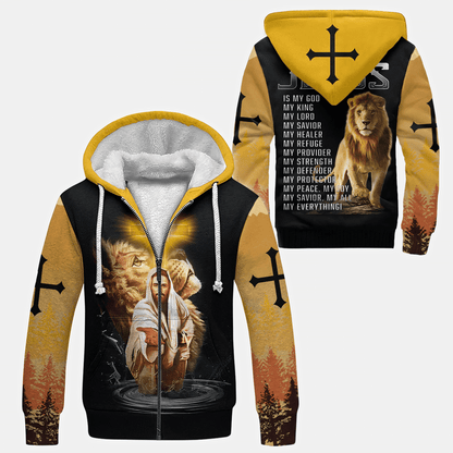 Jesus "My All, My Everything" Zip Hoodie | Christian Gift