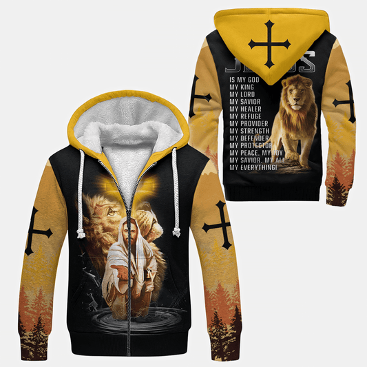 Jesus "My All, My Everything" Zip Hoodie | Christian Gift