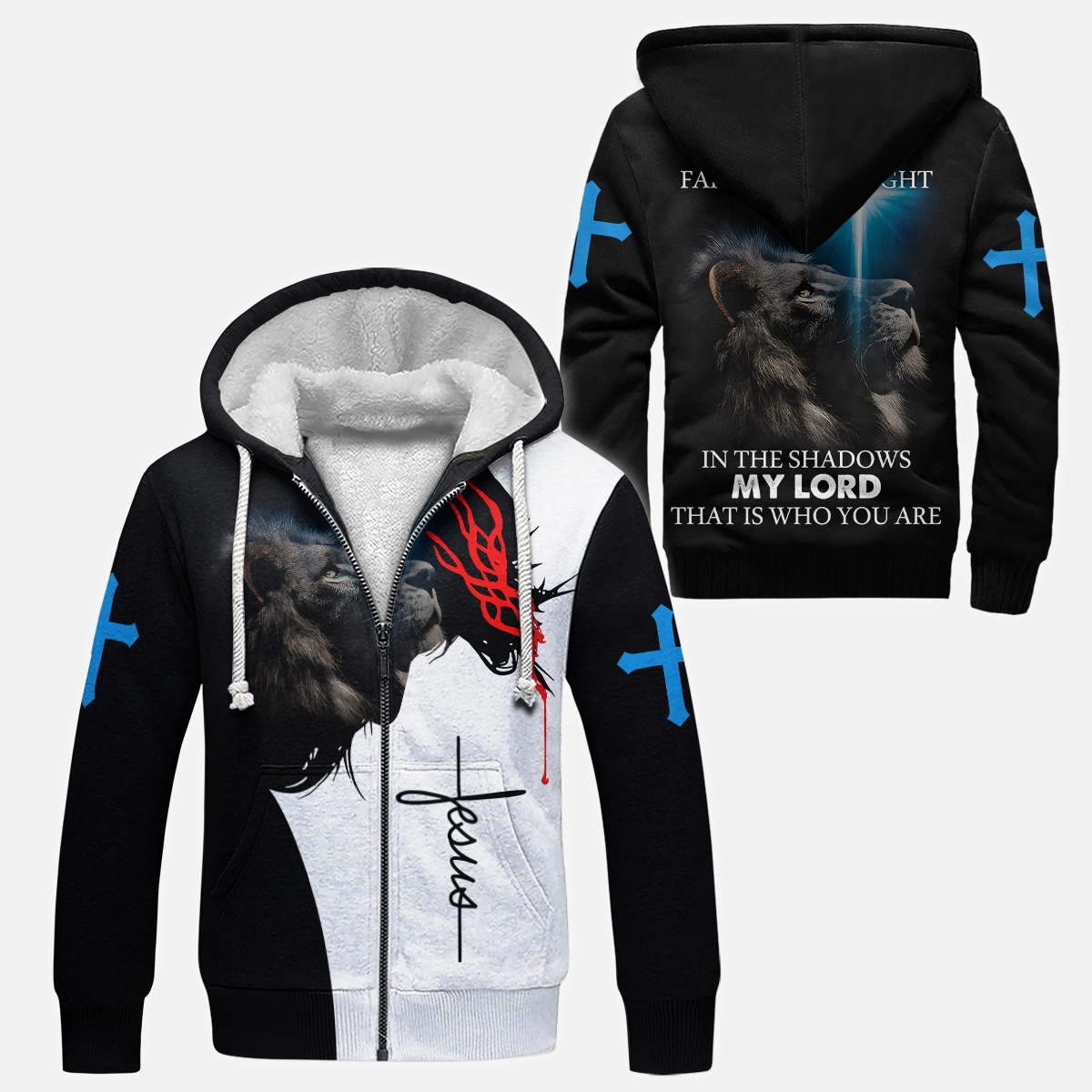 Lion of Judah Zip Hoodie | Christian Gift