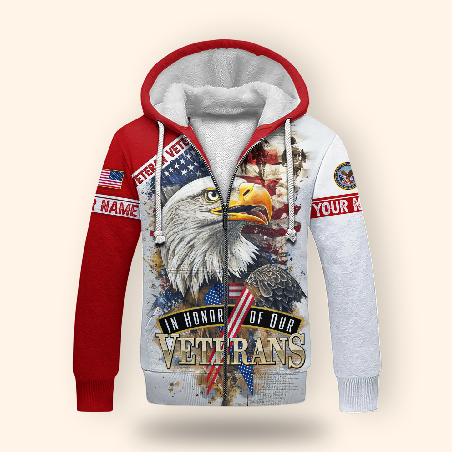 U.S. Coast Guard American Flag Hoodie | Patriotic Gift