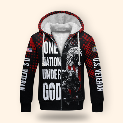 U.S. Coast Guard American Flag Hoodie | Patriotic Gift