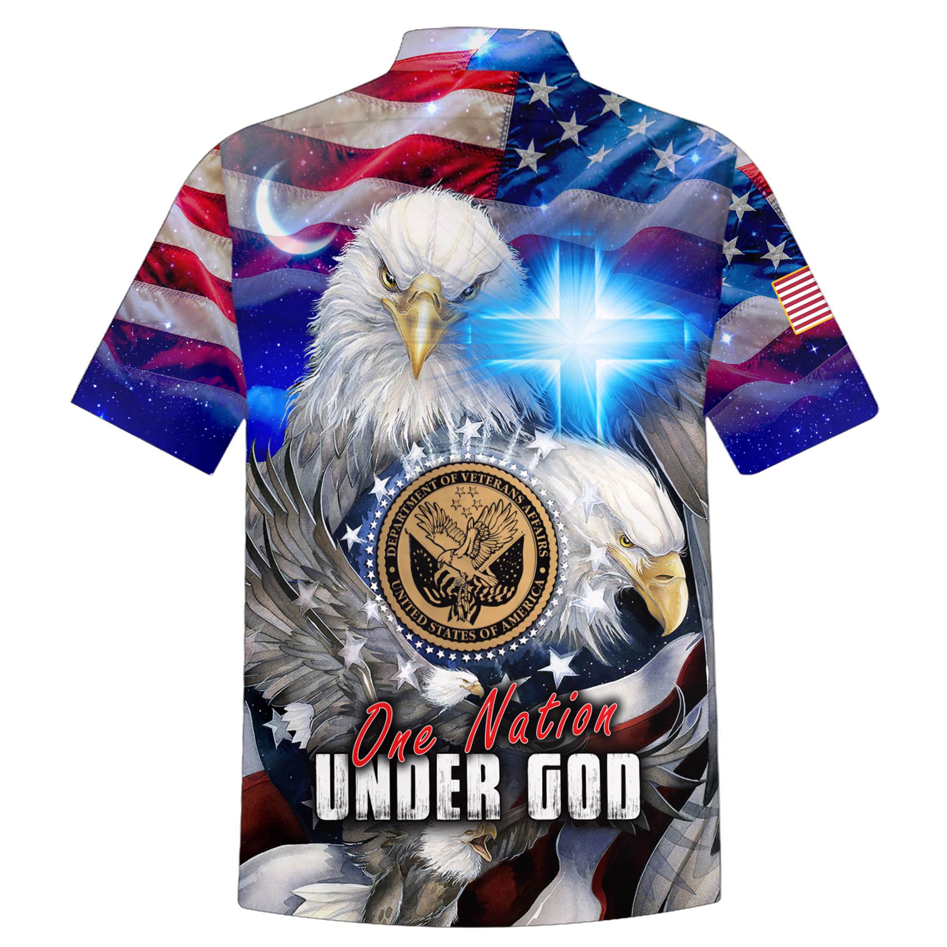 One nation under God- All Over Prints Hoodie Shirt | Christian Gift
