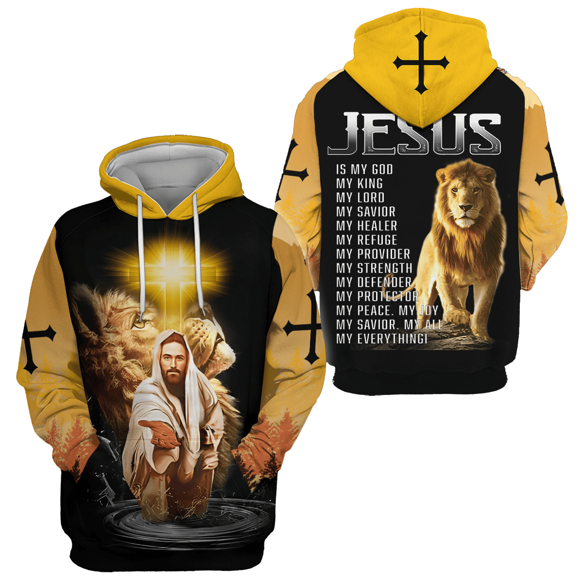 Jesus "My All, My Everything" Zip Hoodie | Christian Gift