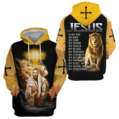 Jesus "My All, My Everything" Zip Hoodie | Christian Gift