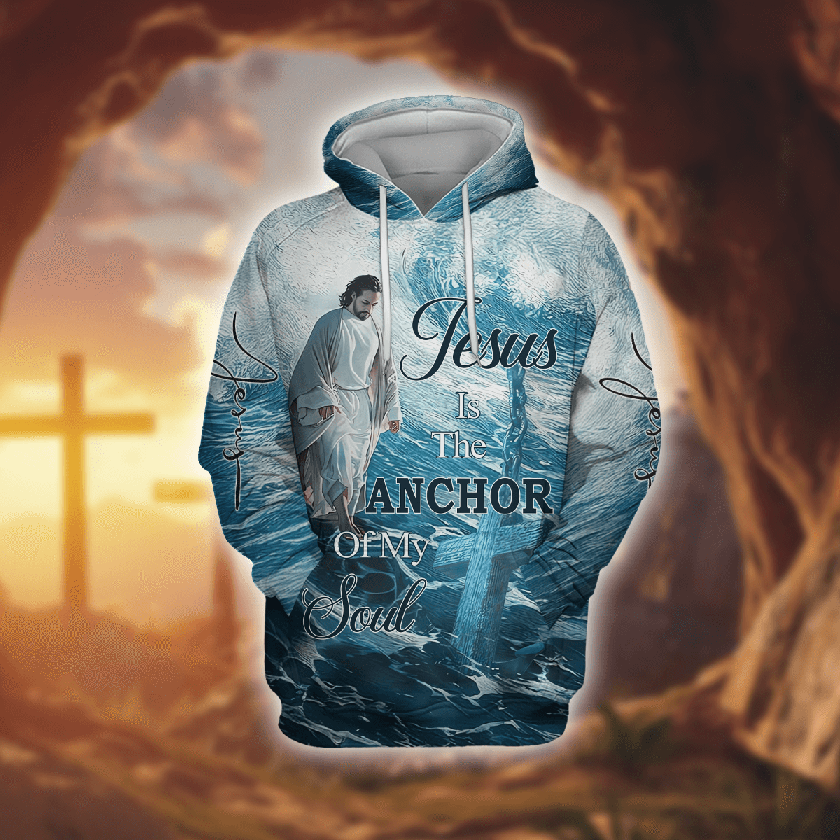 Jesus Is The Anchor Of My Soul Zip Hoodie | Christian Gift