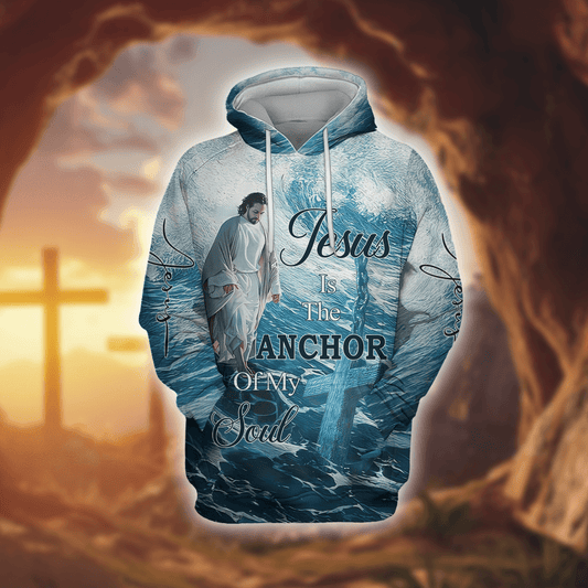 Jesus Is The Anchor Of My Soul Zip Hoodie | Christian Gift