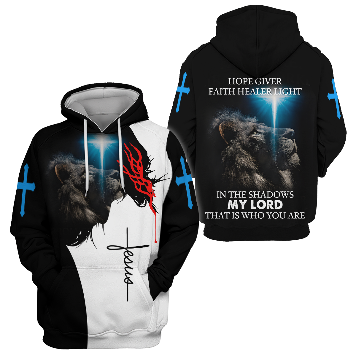 Lion of Judah Zip Hoodie | Christian Gift