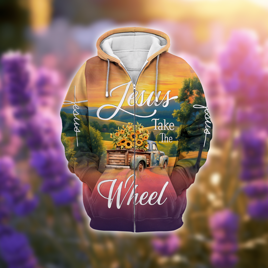 Jesus Zip Hoodie | Christian Gift