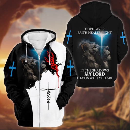 Lion of Judah Zip Hoodie | Christian Gift