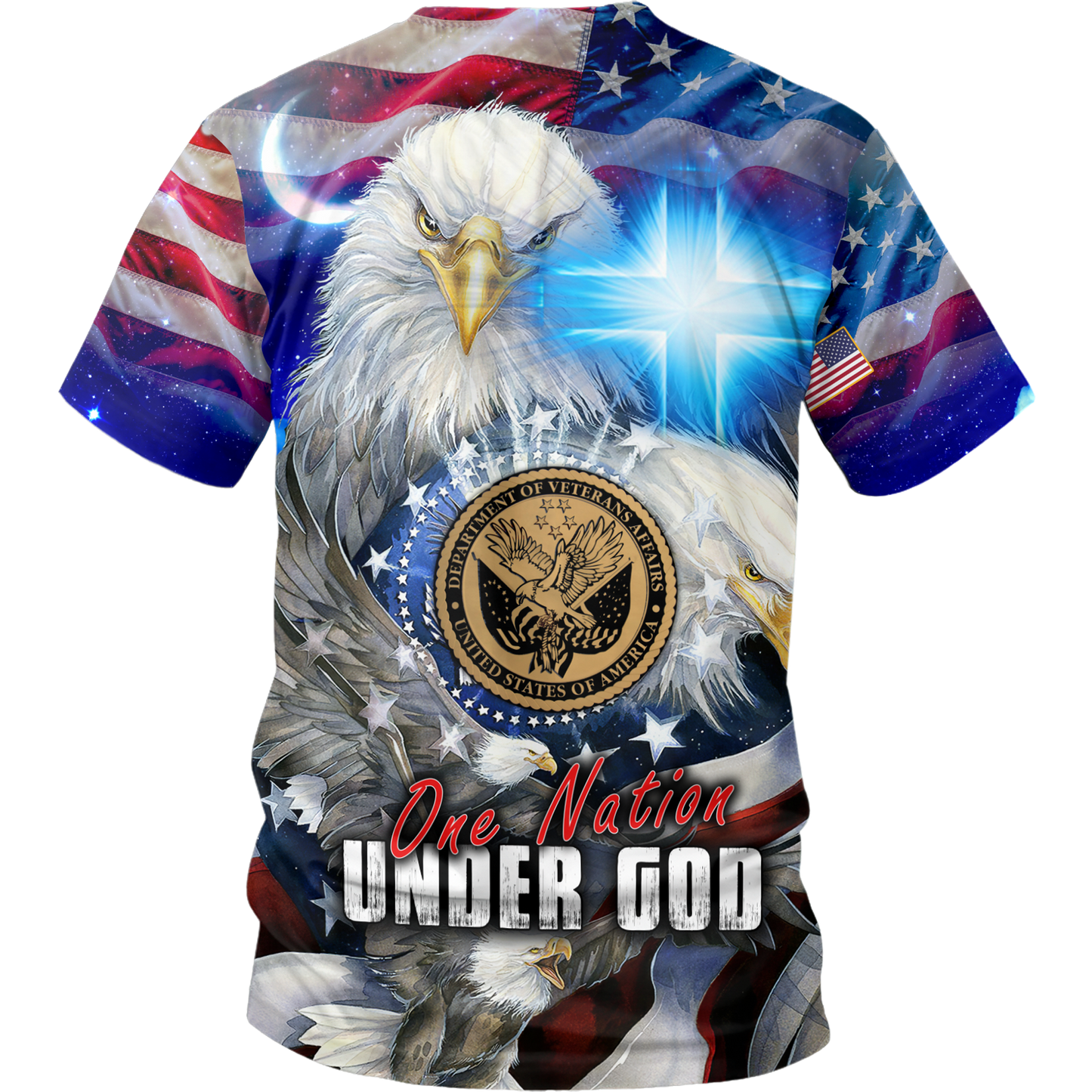 One nation under God- All Over Prints Hoodie Shirt | Christian Gift