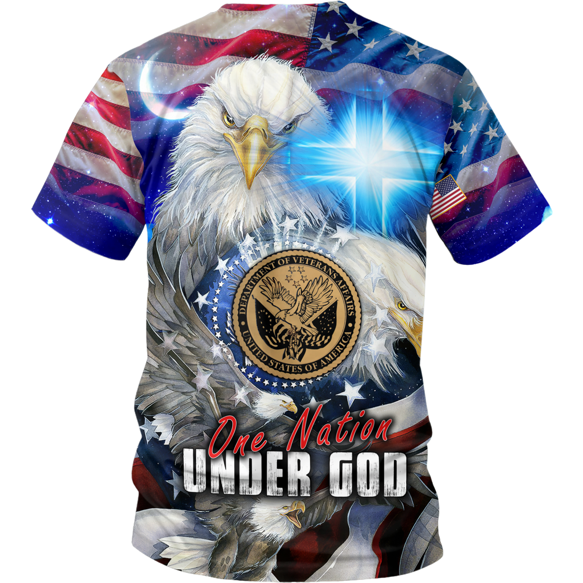 One nation under God- All Over Prints Hoodie Shirt | Christian Gift
