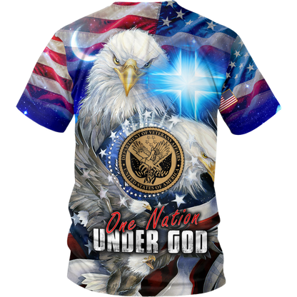 One nation under God- All Over Prints Hoodie Shirt | Christian Gift