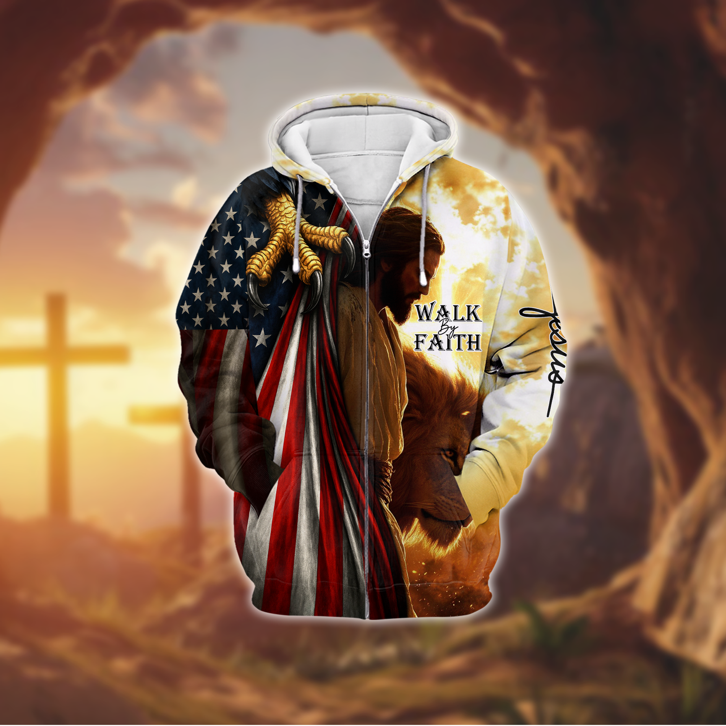 U.S. Veteran Lion of Judah Hoodie | Patriotic Gift