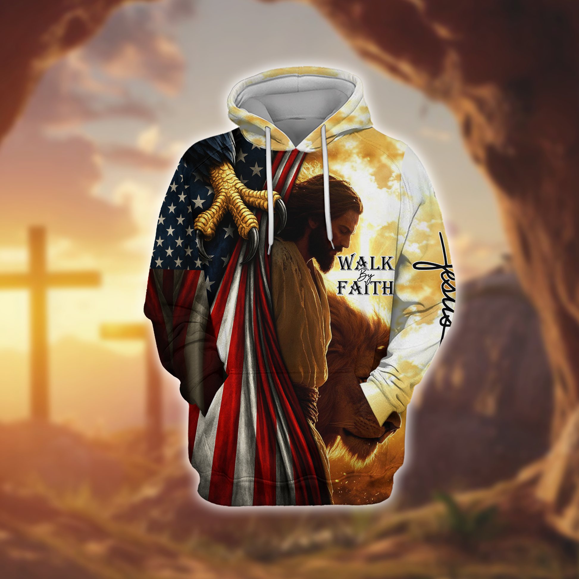U.S. Veteran Lion of Judah Hoodie | Patriotic Gift