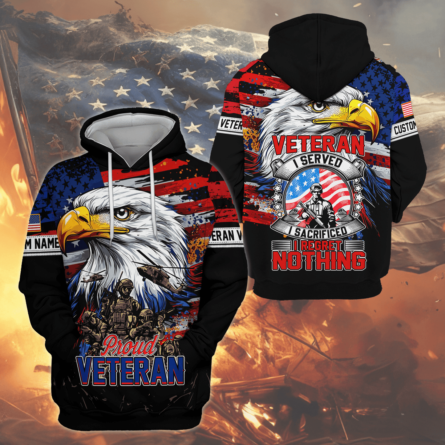 U.S. Coast Guard Eagle Hoodie | Patriotic Gift