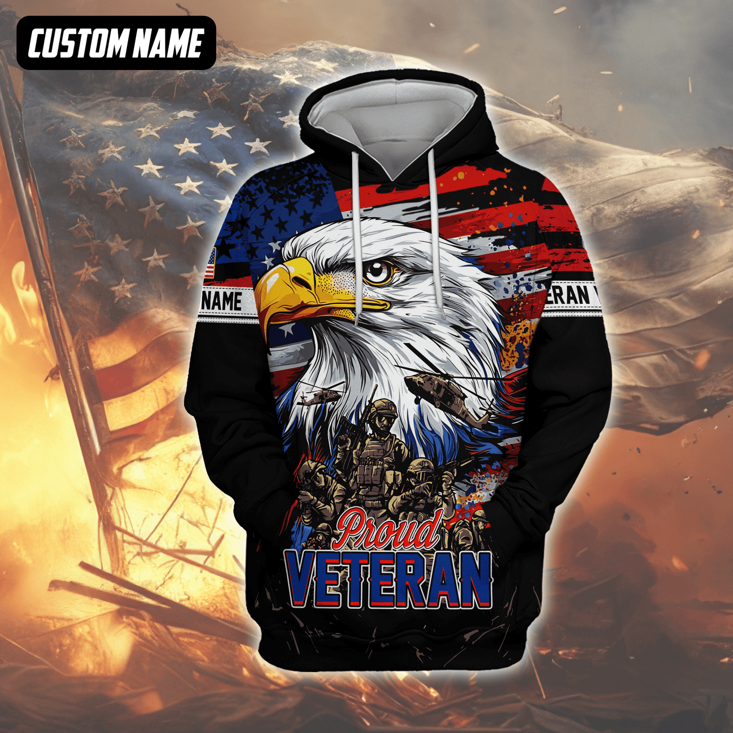 U.S. Coast Guard Eagle Hoodie | Patriotic Gift