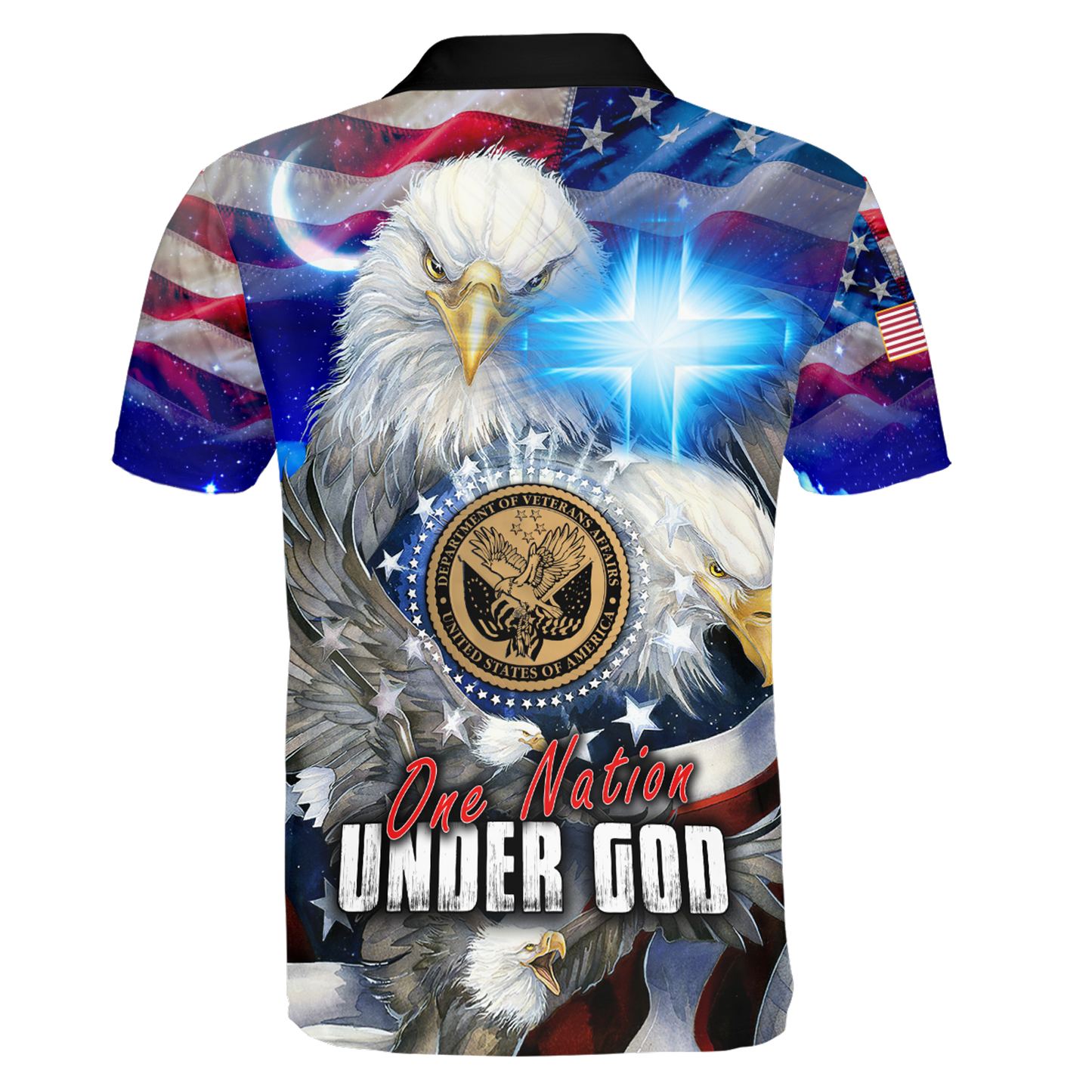 One nation under God- All Over Prints Hoodie Shirt | Christian Gift