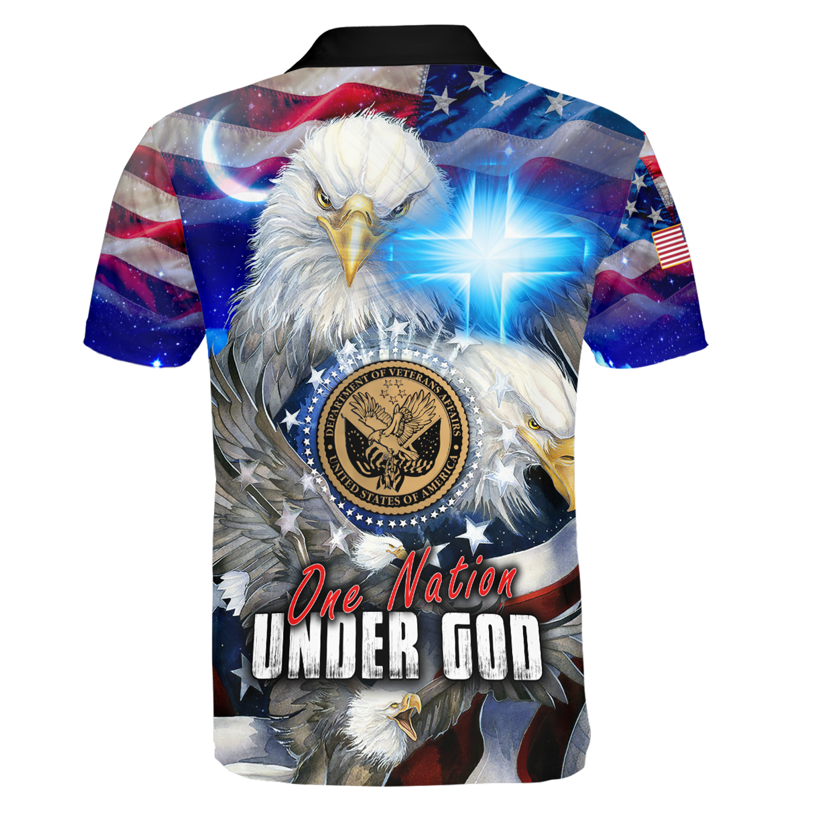 One nation under God- All Over Prints Hoodie Shirt | Christian Gift