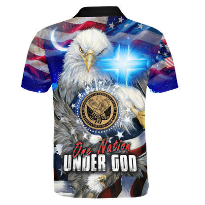 One nation under God- All Over Prints Hoodie Shirt | Christian Gift