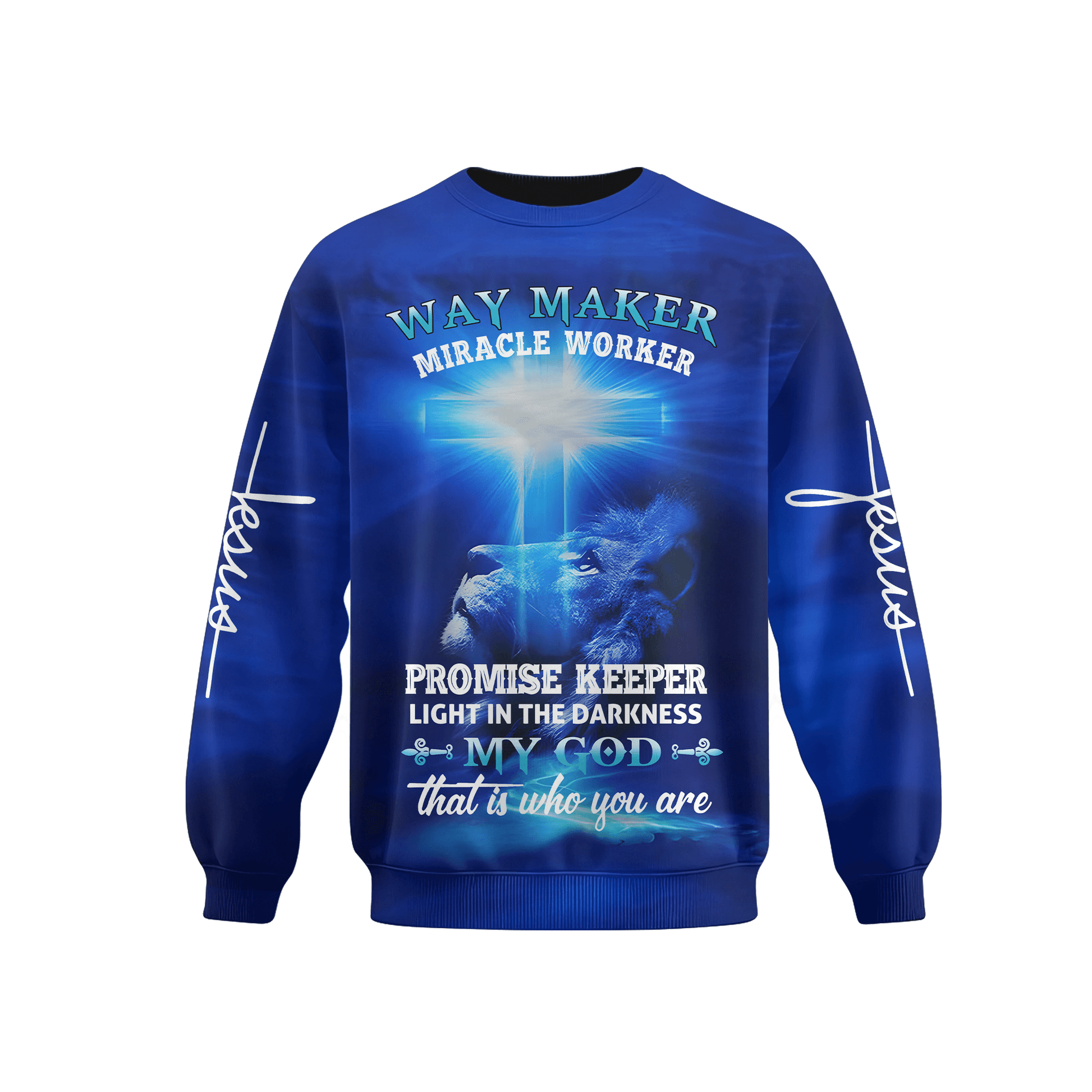 Lion of Judah "Way Maker" Zip Hoodie | Christian Gift