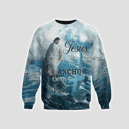 Jesus Is The Anchor Of My Soul Zip Hoodie | Christian Gift