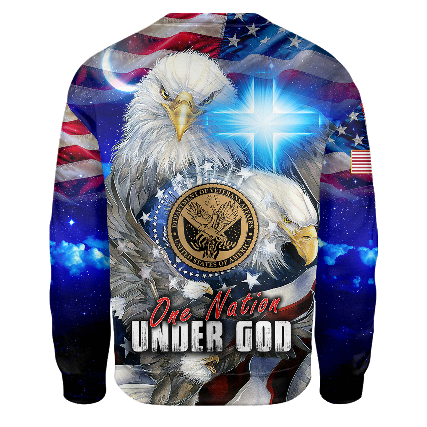 One nation under God- All Over Prints Hoodie Shirt | Christian Gift