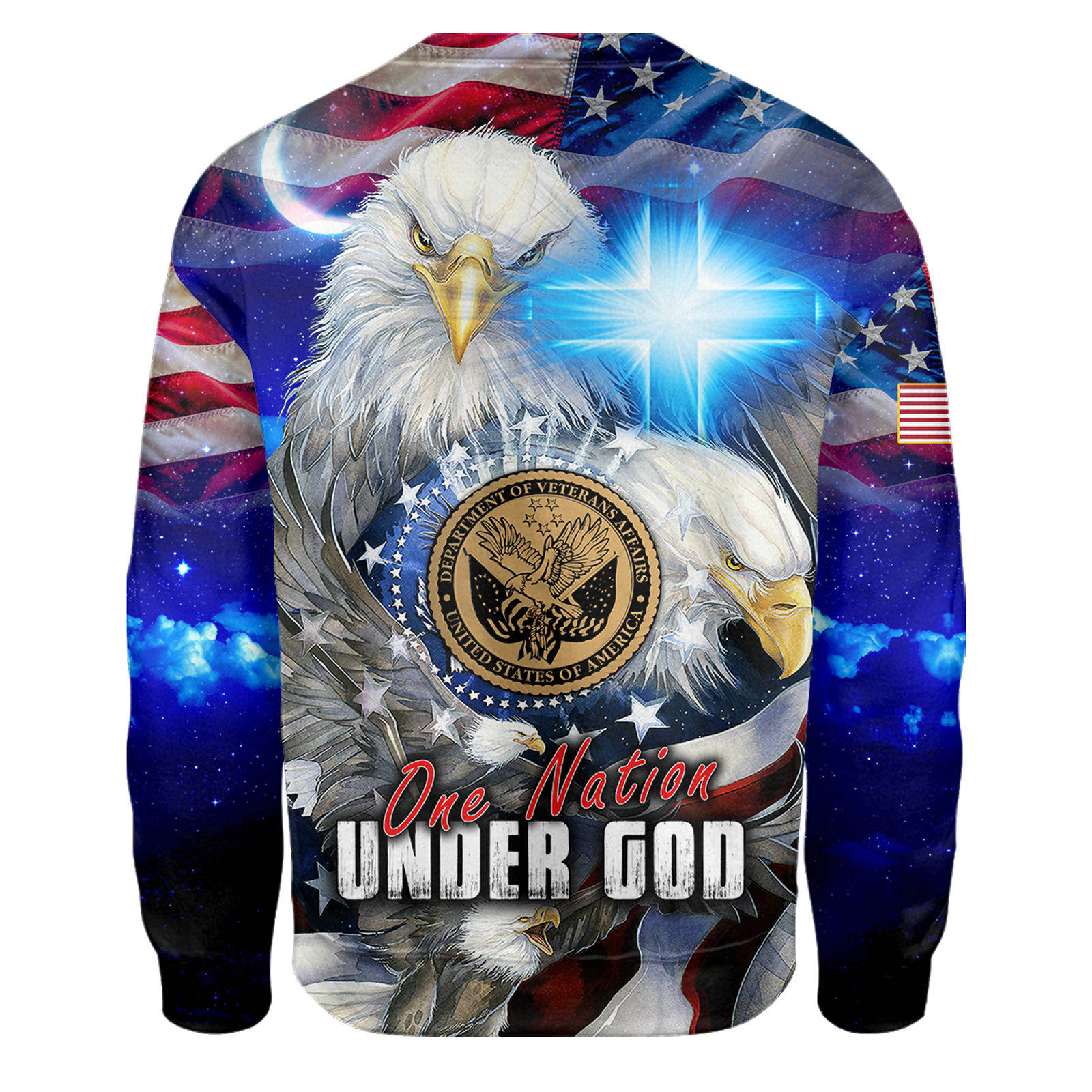 One nation under God- All Over Prints Hoodie Shirt | Christian Gift