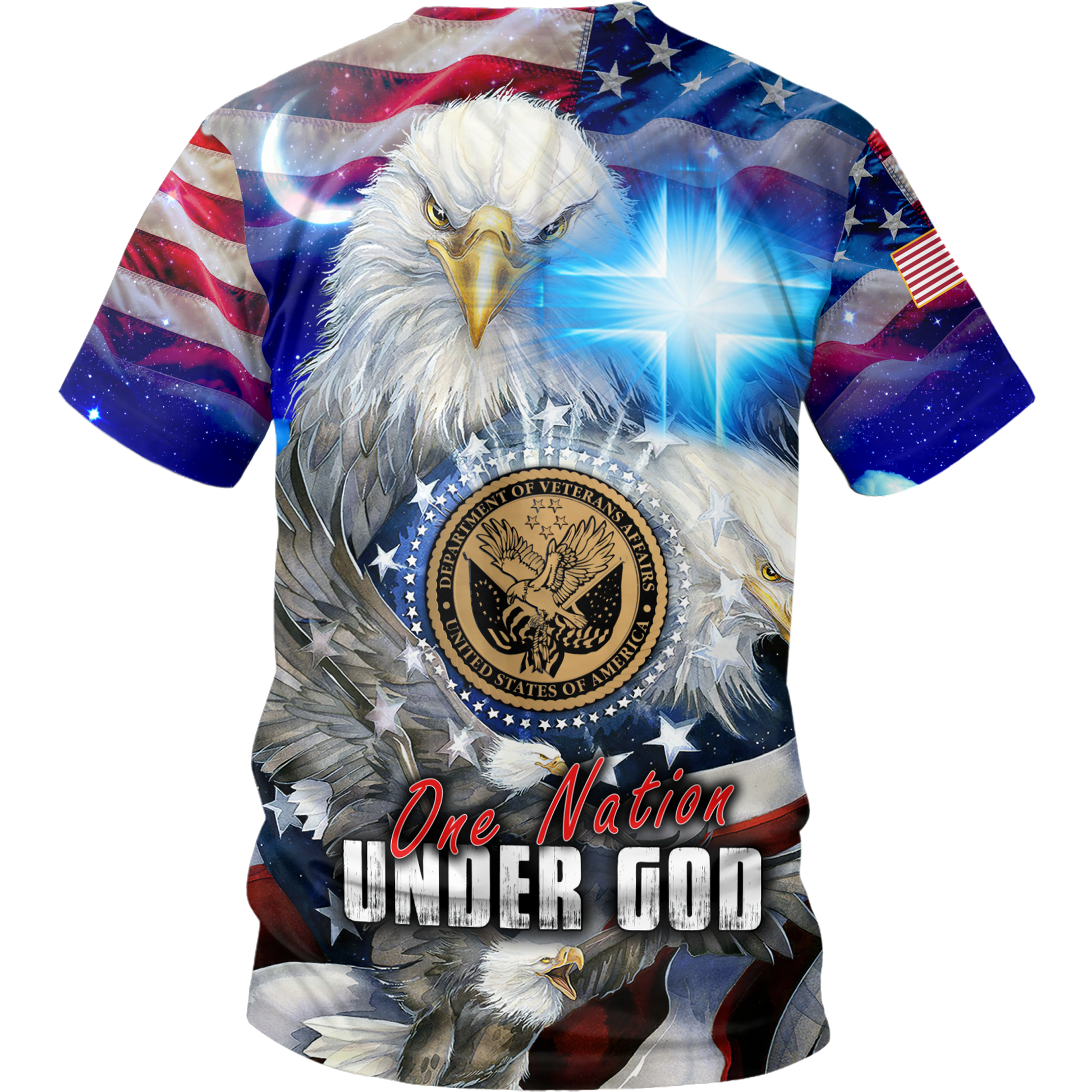One nation under God- All Over Prints Hoodie Shirt | Christian Gift
