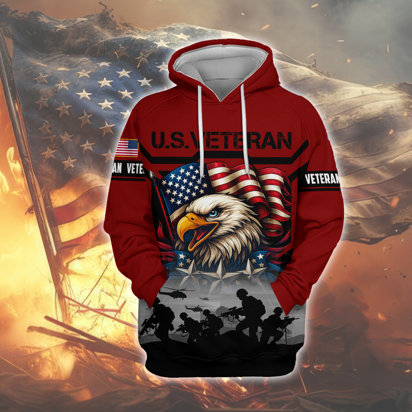U.S. Coast Guard Eagle Hoodie | Patriotic Gift