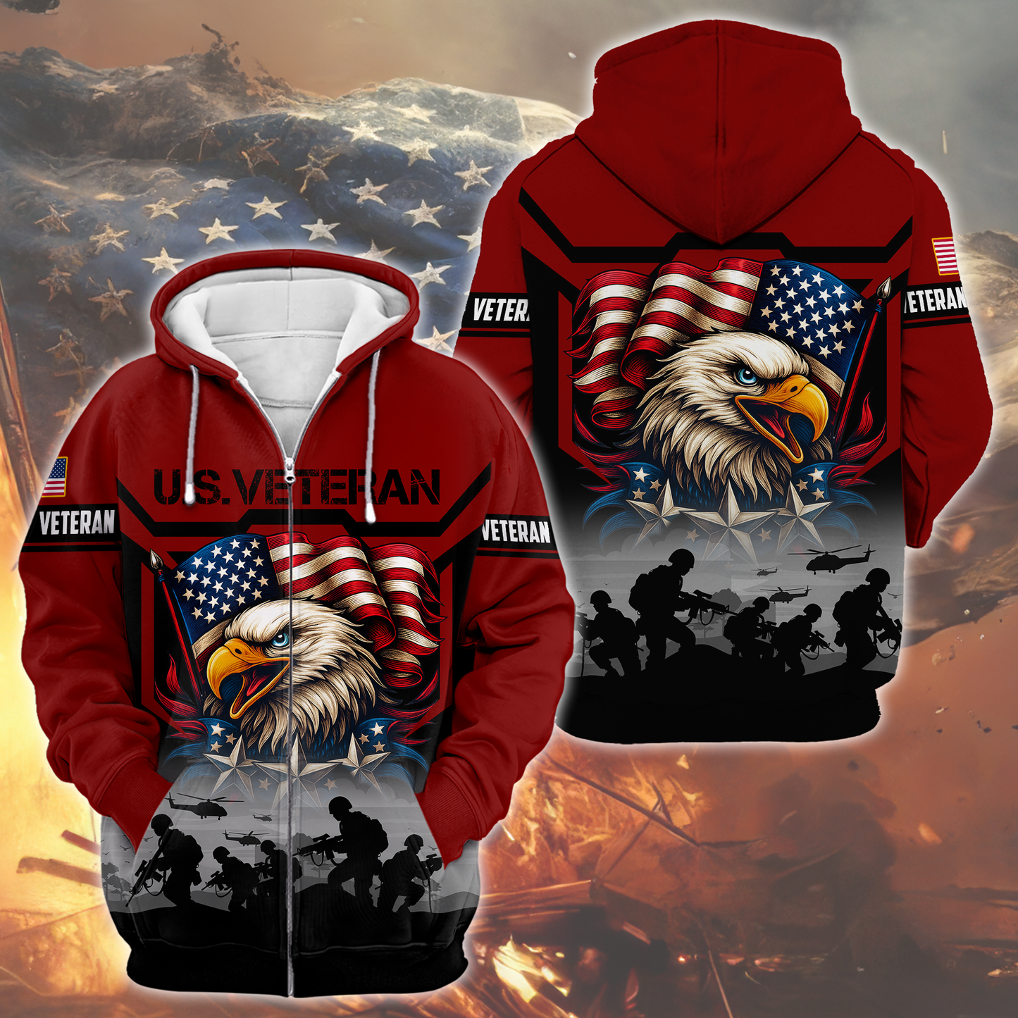 U.S. Coast Guard Eagle Hoodie | Patriotic Gift