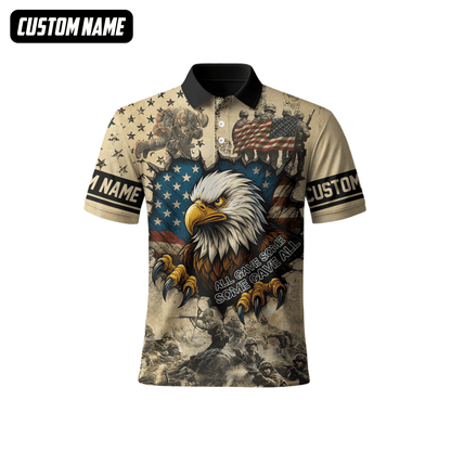 U.S. Veteran Hoodie – All Gave Some Some Gave All, Eagle with American Flag Zip Up