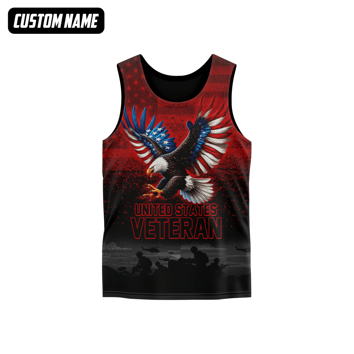 U.S. Veteran Hoodie – All Gave Some Some Gave All, Eagle with Flag Wings Zip Up