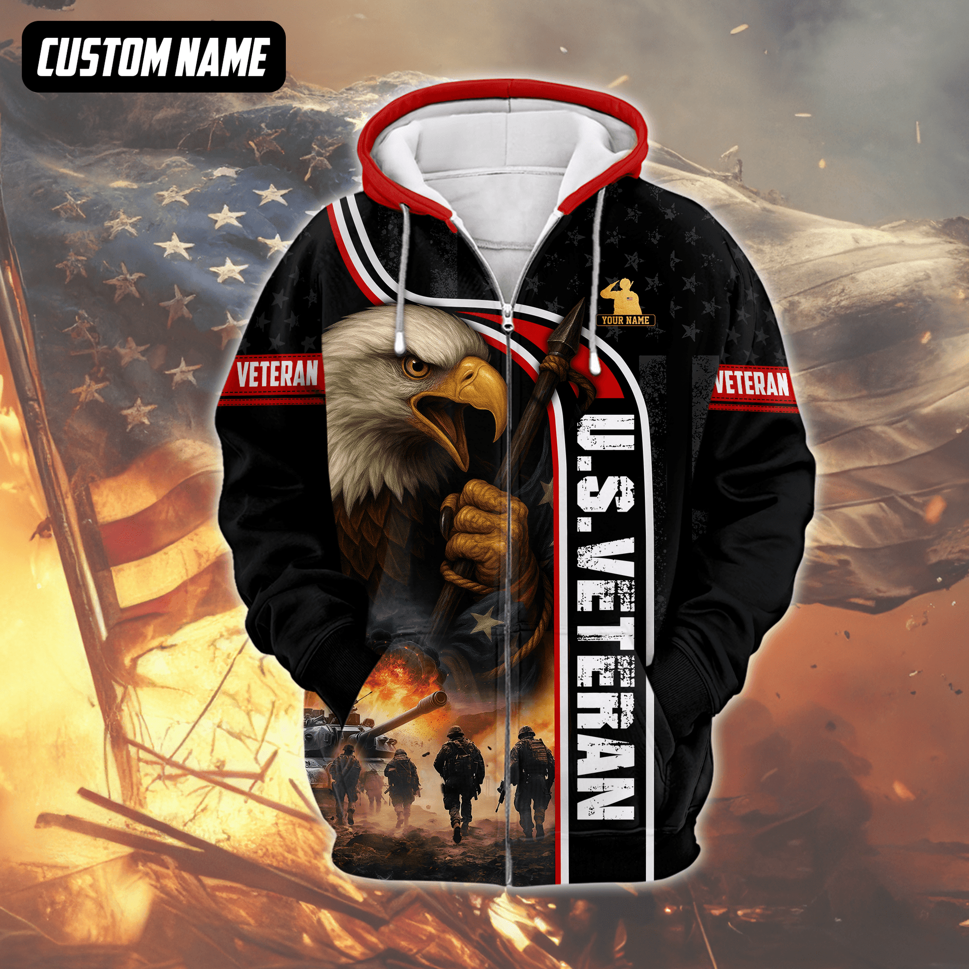 U.S. Coast Guard Eagle Hoodie | Patriotic Gift