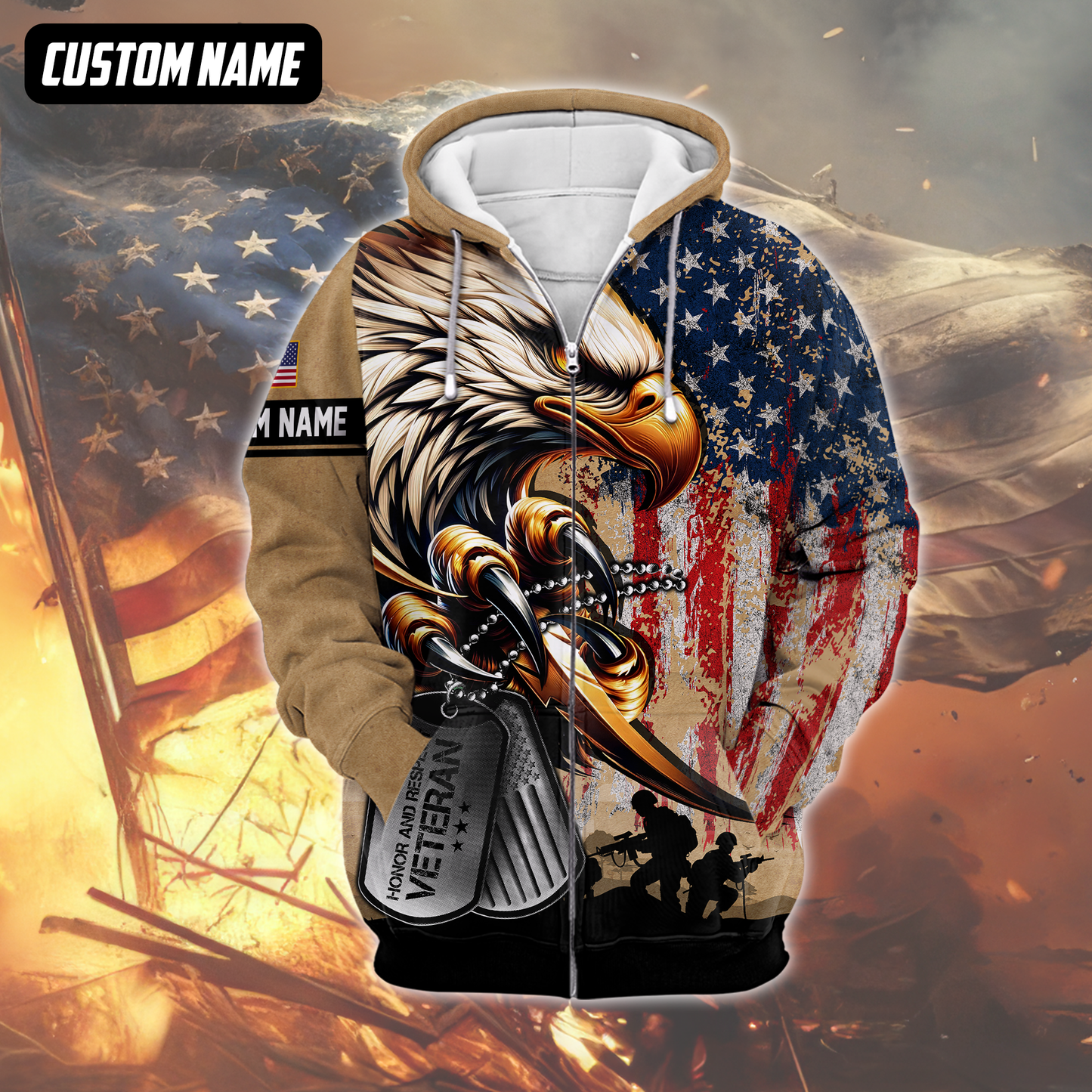 U.S. Coast Guard Eagle Hoodie | Patriotic Gift