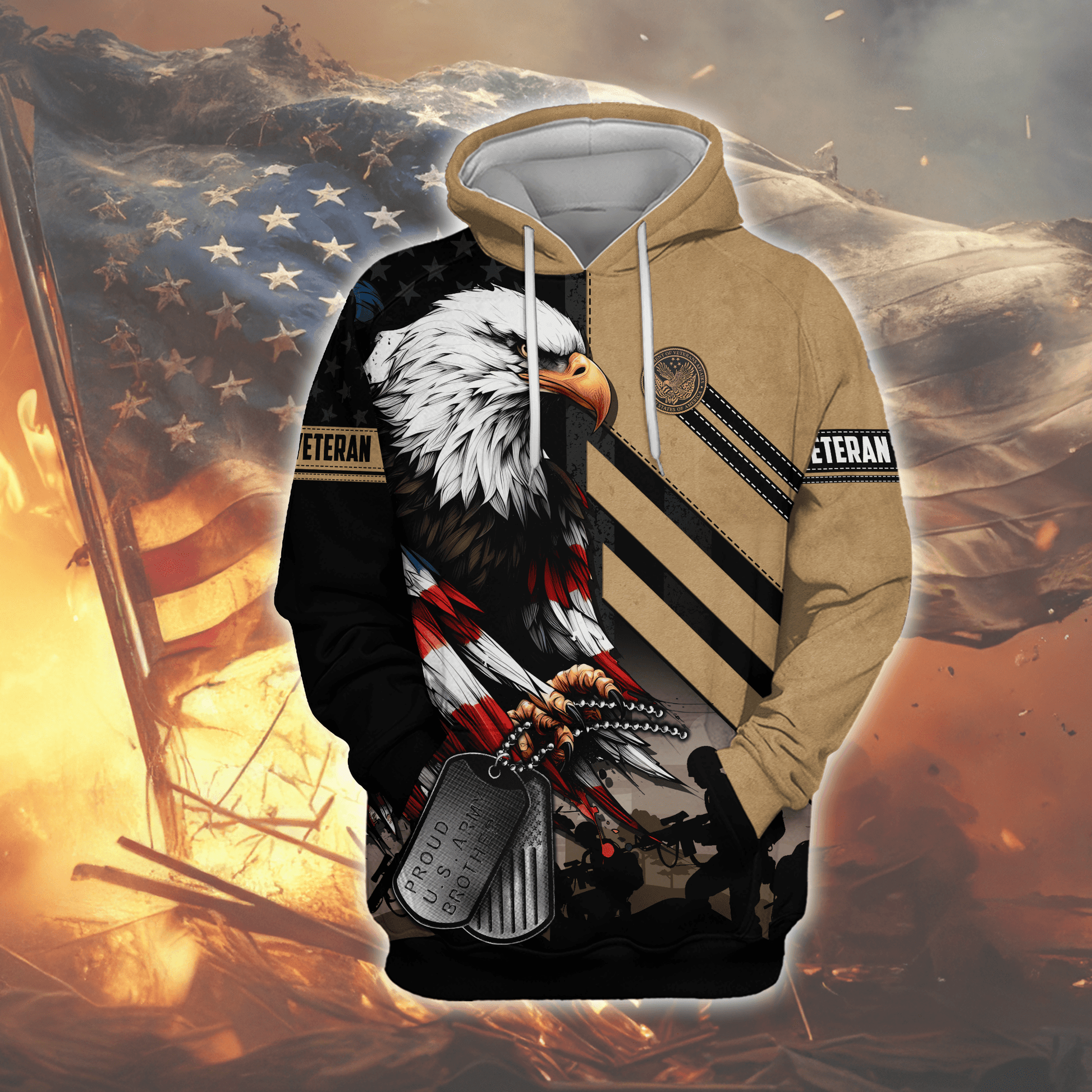 U.S. Coast Guard Eagle Hoodie | Patriotic Gift