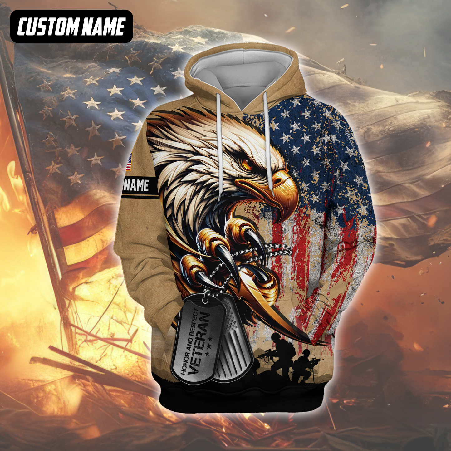 U.S. Coast Guard Eagle Hoodie | Patriotic Gift