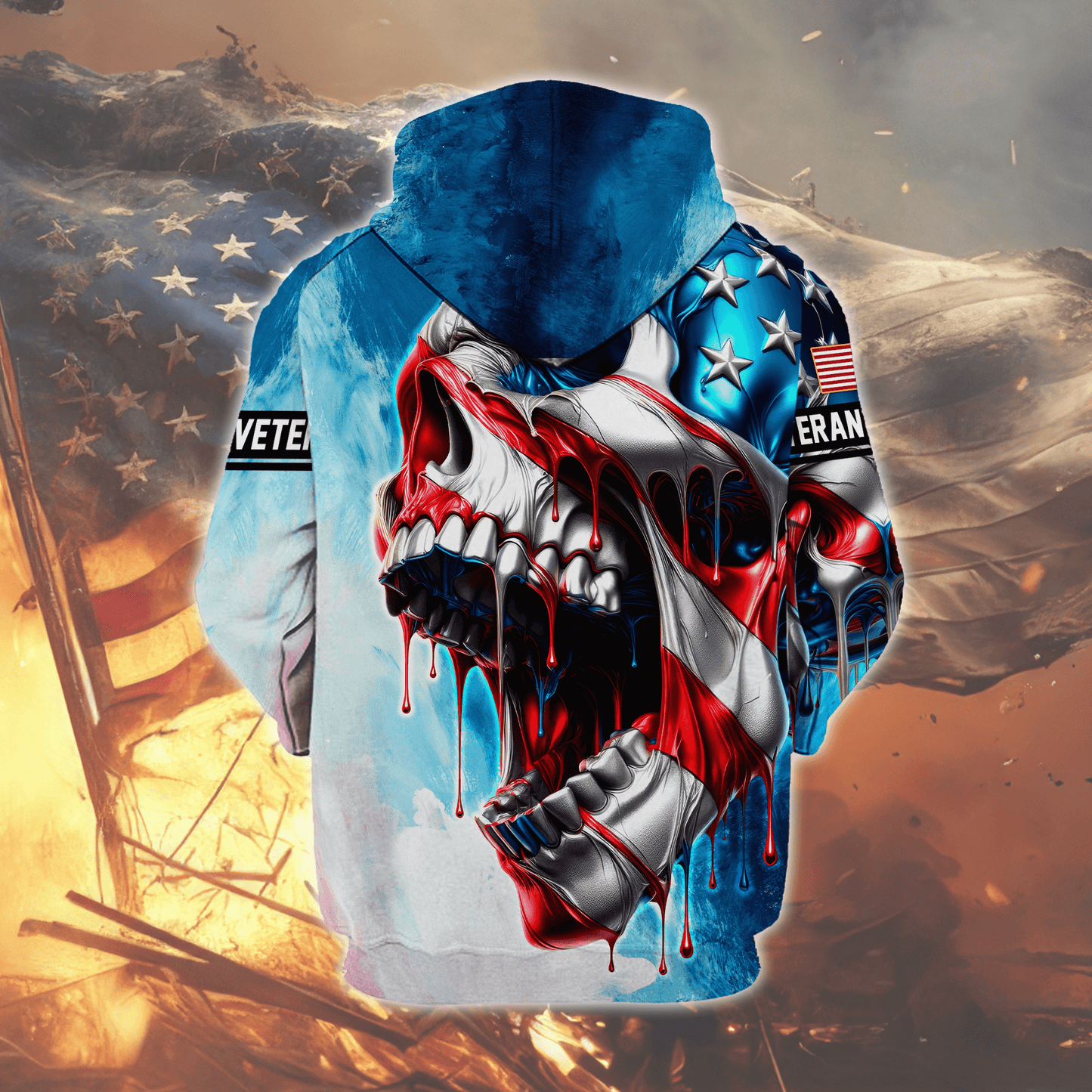 U.S. Coast Guard American Flag Hoodie | Patriotic Gift