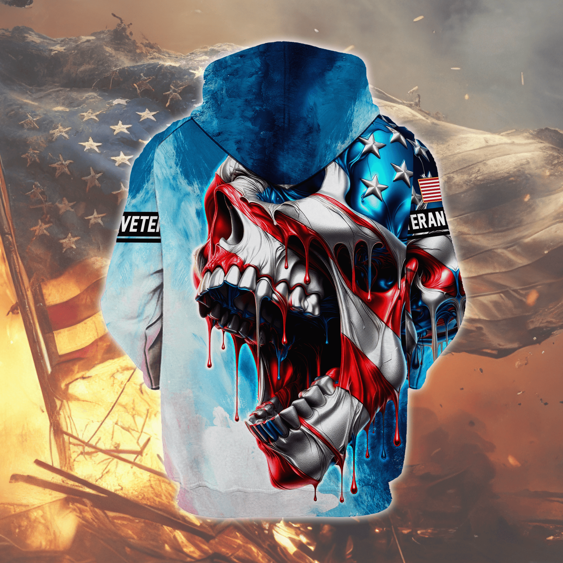 U.S. Coast Guard American Flag Hoodie | Patriotic Gift